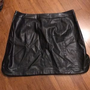 Leather skirt